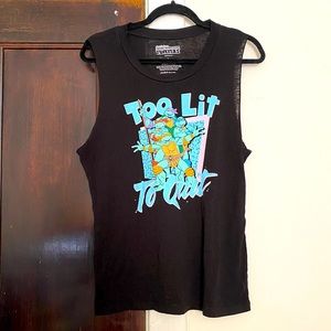Ninja Turtles Muscle Tee Retro Style EUC Sz L